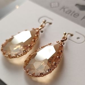 Kate Park New York Jewelry earrings color champagne  super shine New